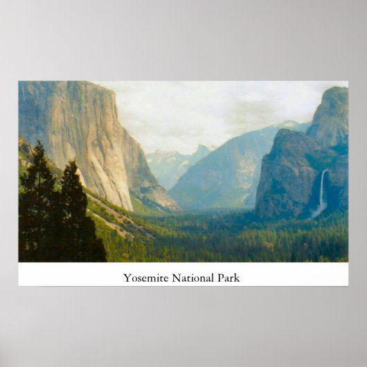 Yosemite National Park Verschillend Uitzicht Poster (Voorkant)
