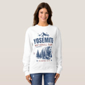 Yosemite National Park Vintage Bear Sweatshirt (Devant entier)