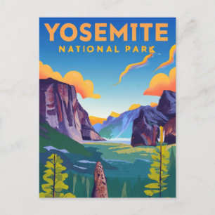 Yosemite National Park Vintage Briefkaart