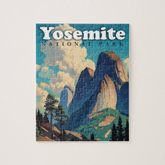 Yosemite National Park Vintage Legpuzzel (Verticaal)