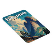 Yosemite National Park Vintage Magneet (Rechterzijde)