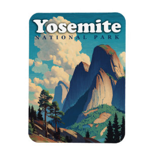 Yosemite National Park Vintage Magneet