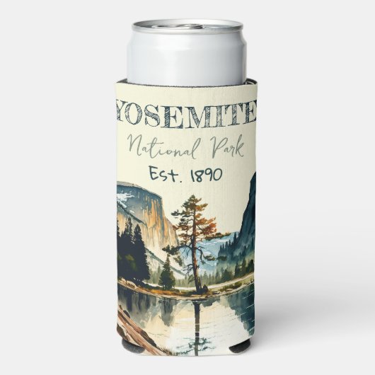 Yosemite National Park waterverf Halve koepel Zons (Seltzer Achterkant)