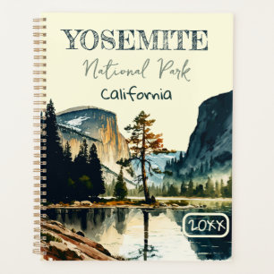 Yosemite National Park waterverf Halve koepel Zons Planner