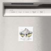Yosemite National Park Wedding Magnet - Aangepast Magneet (Insitu (Vaatwasser))