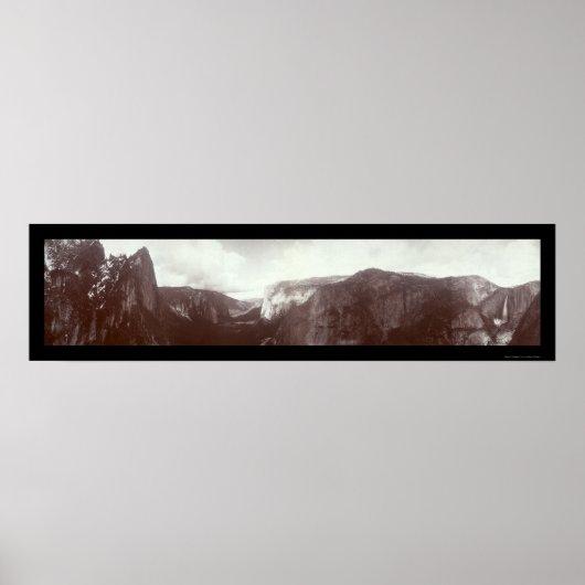 Yosemite Panoramic Photo 1899 Poster (Voorkant)