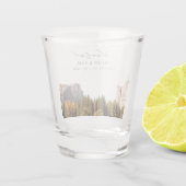 Yosemite Photo Mariage Favor Cheers Tir Verre (Dos)