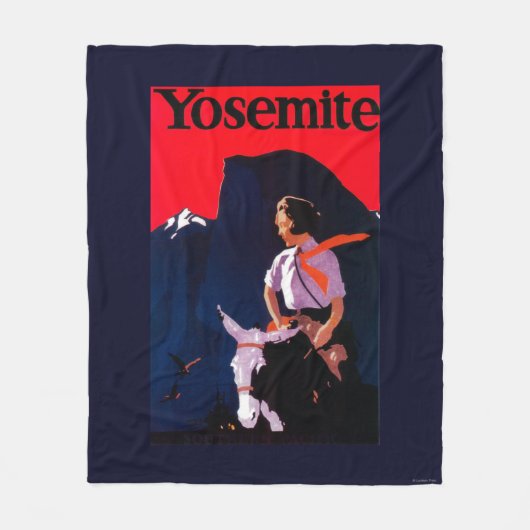 Yosemite poster Yosemite, CA Fleece Deken (Voorkant)