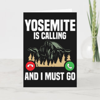 Yosemite roept, ik moet gaan Vakantie Nationaal Pa Kaart
