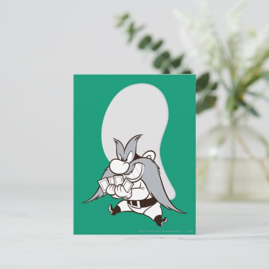 Yosemite Sam Jouer Des Cartes (Debout devant)