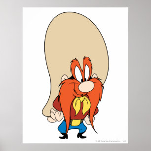 Yosemite Sam met de handen op de heupen Poster