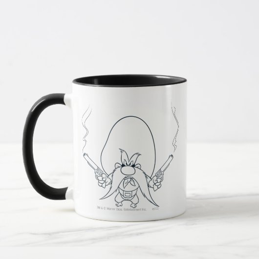 Yosemite Sam Roking Pistolen Mok (Links)