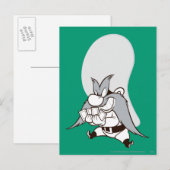 Yosemite Sam speelkaartjes Briefkaart (Voorkant / Achterkant)