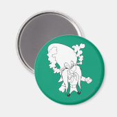 Yosemite Sam Steaming Mad Magneet (Voorkant / Achterkant)