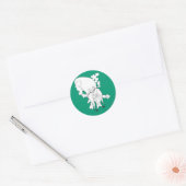 Yosemite Sam Steaming Mad Ronde Sticker (Envelop)