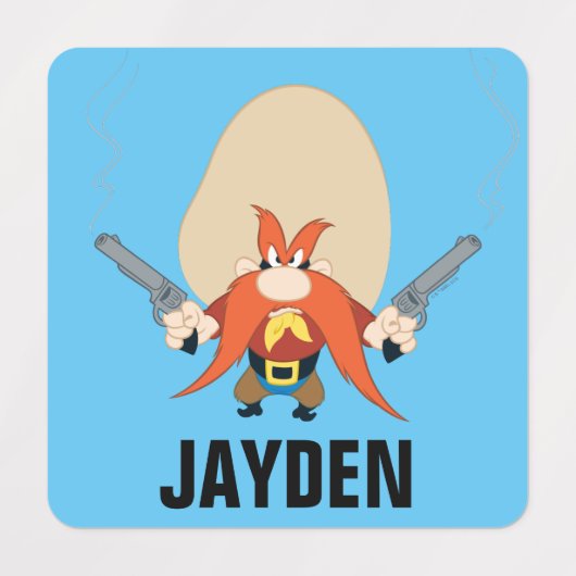 Yosemite Sam weer weg Labels (Design 2)
