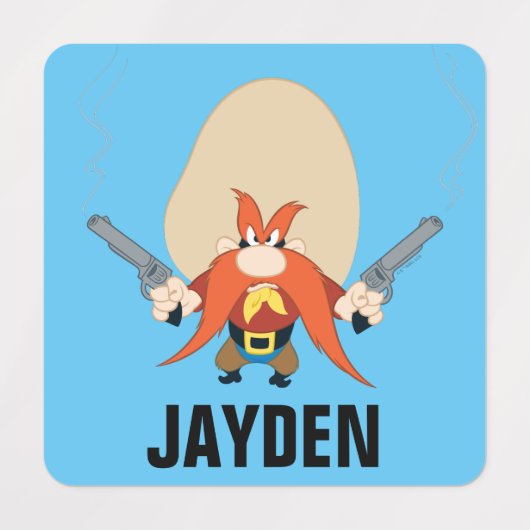 Yosemite Sam weer weg Labels (Design 1)