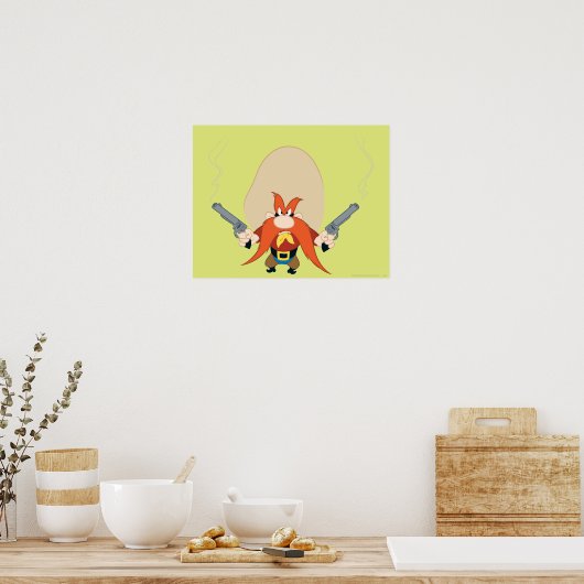 Yosemite Sam weer weg Poster (Keuken)
