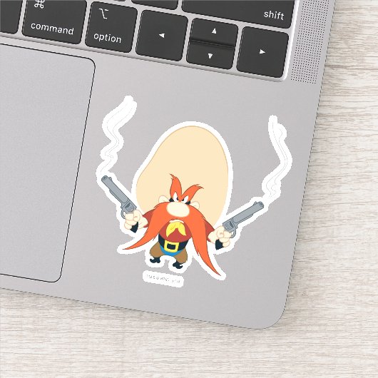 Yosemite Sam weer weg Sticker (Detail)