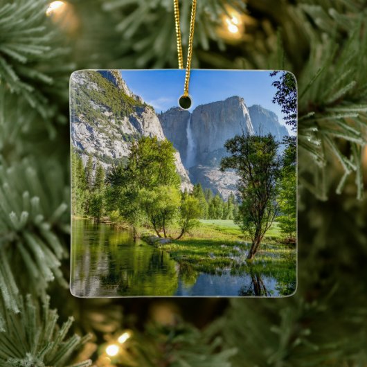 Yosemite Scenery Kerstmis Keramisch Ornament (Boom)