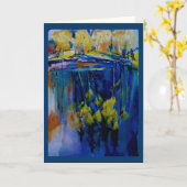 Yosemite sur la rivière Merced, carte aquarelle (Fleur jaune)