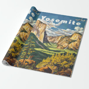 Yosemite Travel Art Cadeaupapier