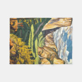Yosemite Travel Art Fleece Deken (Voorkant (Horizontaal))