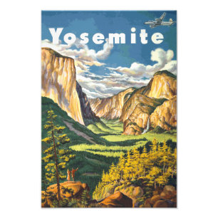 Yosemite Travel Art Foto Afdruk