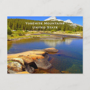 Yosemite United State Toerismereizen Voeg toe Briefkaart