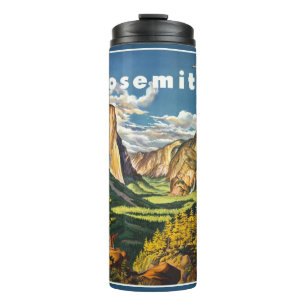  Yosemite USA, aangepaste naam tumbler Thermosbeker