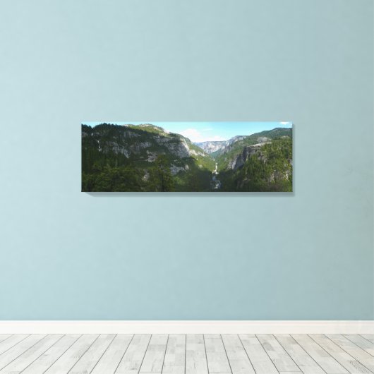 Yosemite-vallei in het Nationaal Park Yosemite Canvas Afdruk (Insitu (Houten vloer))