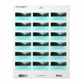 Yosemite-vallei in het Nationaal Park Yosemite Etiket (Full Sheet)