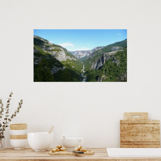 Yosemite-vallei in het Nationaal Park Yosemite Poster (Keuken)