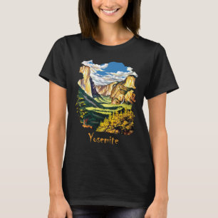 Yosemite Valley Bergen Natuur Reizen T-shirt