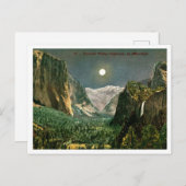 Yosemite Valley by Moonlight 1910s Briefkaart (Voorkant / Achterkant)