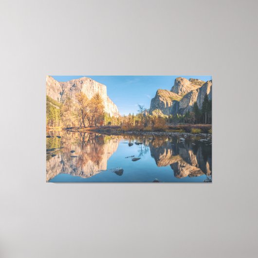 Yosemite Valley Evening Canvas Afdruk (Voorkant)
