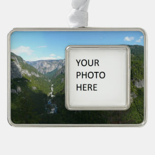 Yosemite Valley in Yosemite National Park Verzilverd Kader Ornament