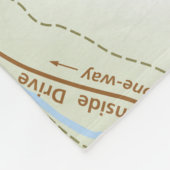 Yosemite Valley map fleece deken (Hoek)