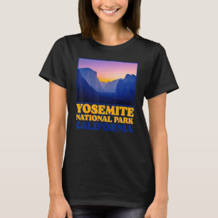  Yosemite Valley National Park Photo Retro T-shirt