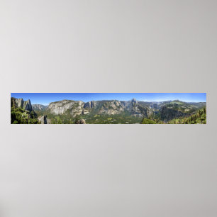 Yosemite Valley Panorama - Yosemite Poster