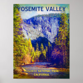 Yosemite Valley Travel Poster