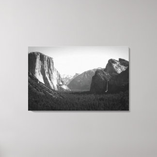 Yosemite Valley uit het Uitzicht van Tunnel Canvas Afdruk