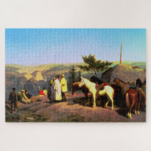 Yosemite Valley vanuit Glacier Point 1874 Legpuzzel