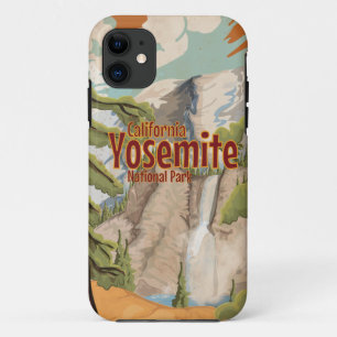 Yosemite Vintage Poster iPhone 11 Hoesje