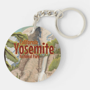 Yosemite Vintage Poster Sleutelhanger