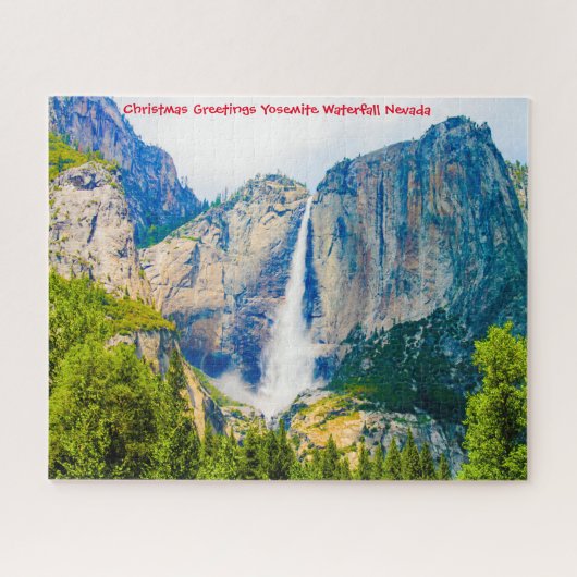 Yosemite Waterfall Nevada. Jigzaag Puzzle Legpuzzel (Horizontaal)