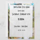 Yosemite Waterfall vintage poster Kaart (Achterkant)