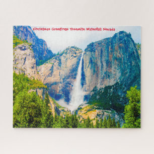 Yosemite-waterval Nevada. Legpuzzel