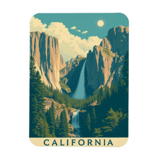 Yosemite Waterval Retro Magneet