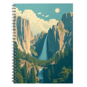 Yosemite Waterval Retro Notitieboek